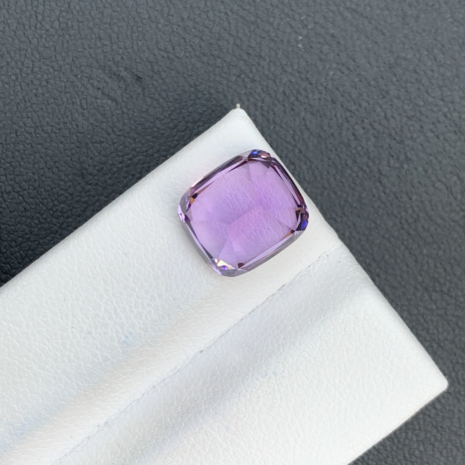 5.64 ct Natural Purple Amethyst Cushion Shape Loose Gemstone — view 13